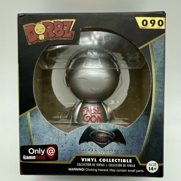 Funko Dorbz Vinyl DC Comics Batman v‎ Superman #090 False God Superman Game Stop - Picture 1 of 2